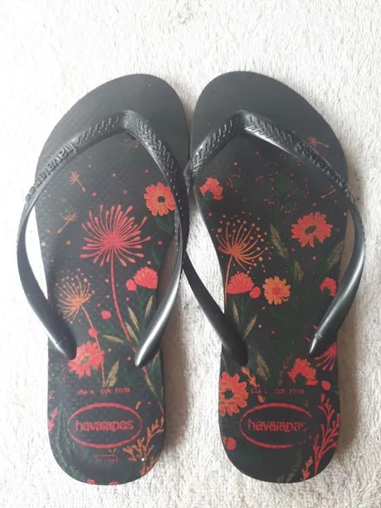 Havaianas Femininas Floridas 35/36