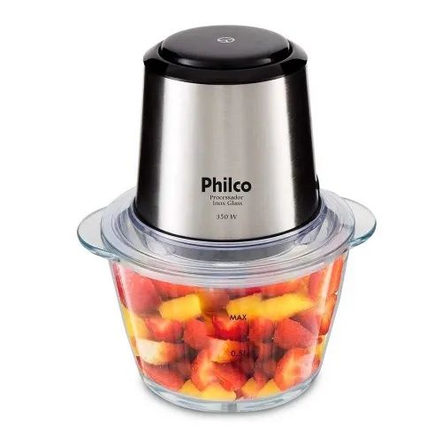 Processador De Alimentos glass PPS01 350W Inox Philco - Foto 3