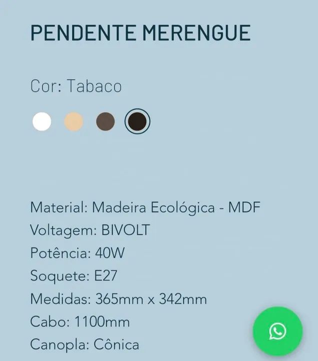 Lustre pendente de madeira Ilux - Foto 2