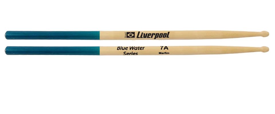 Baquetas para Bateria Liverpool Blue Water 5a ou 7a  - Foto 4