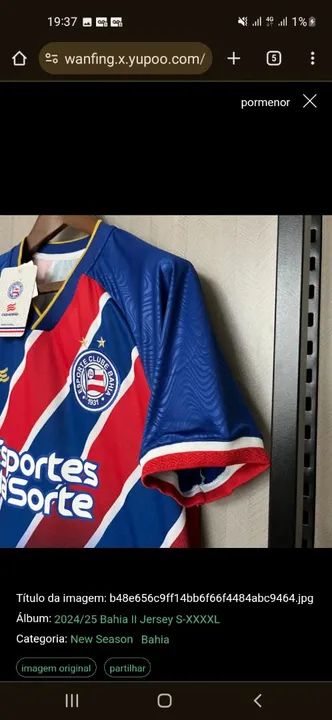 Camisa Bahia 2024/2025 - Nova - Foto 3