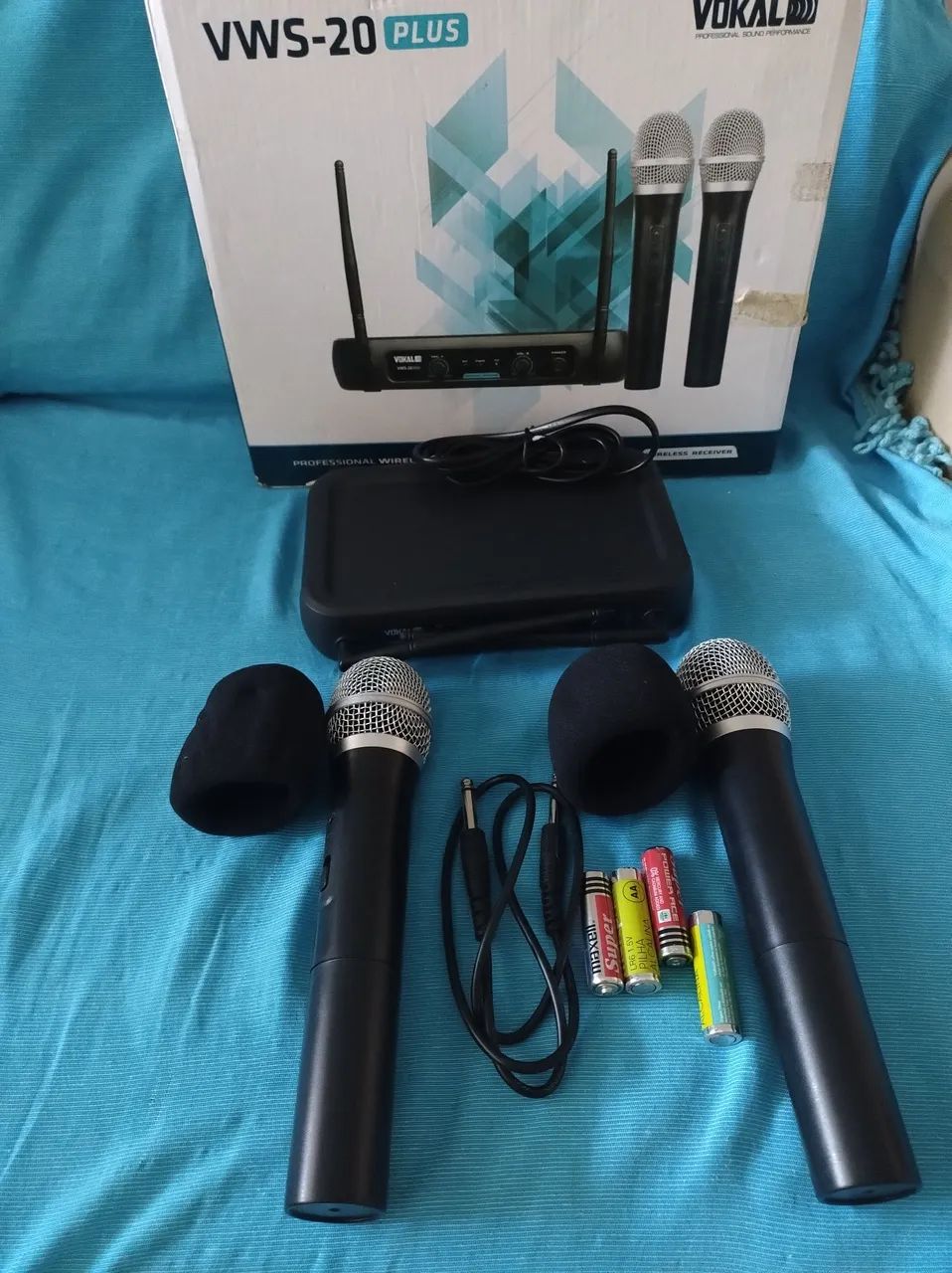 Microfone Sem Fio Vokal VWS-20 Plus - Karaoke