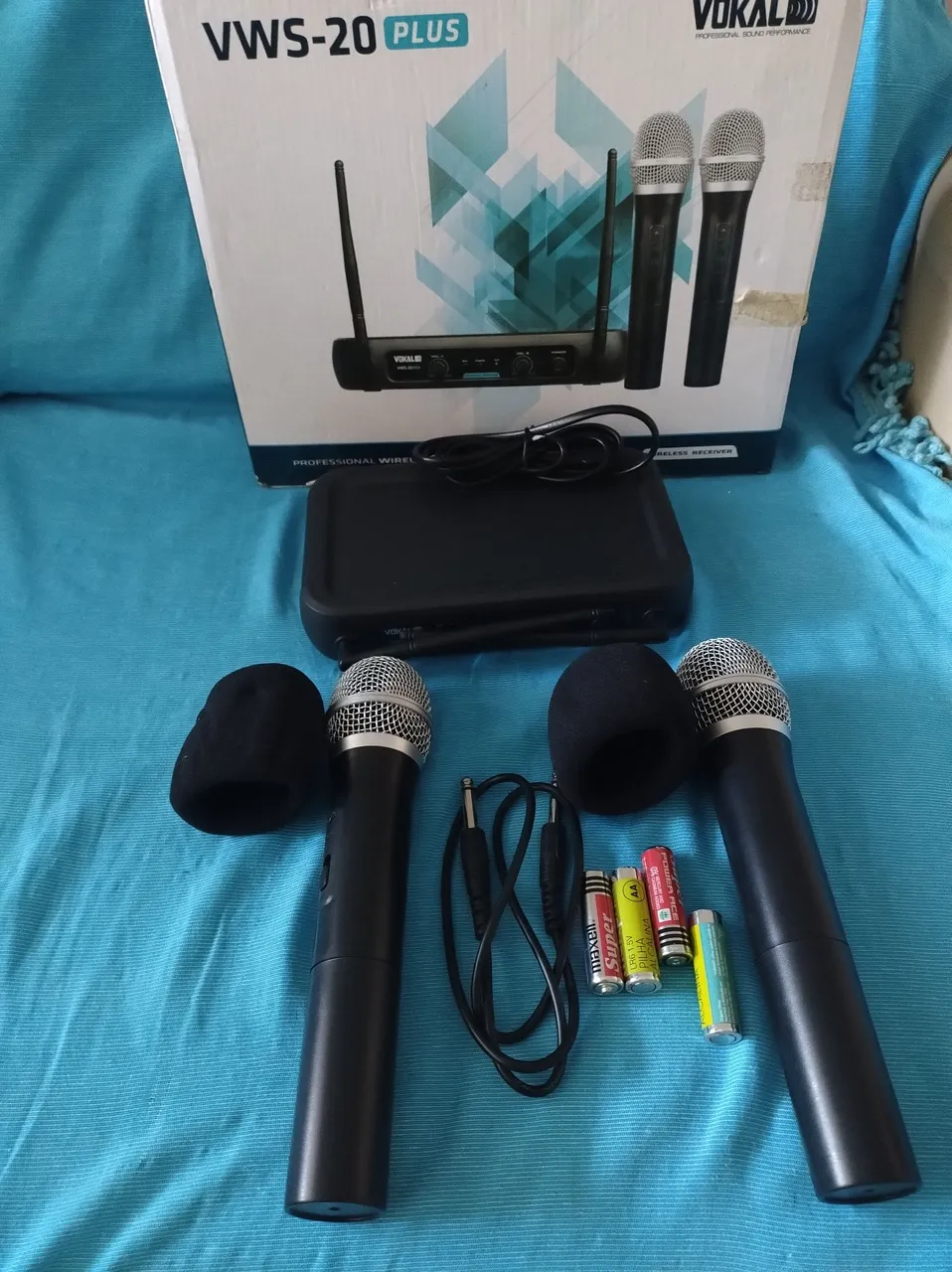 Microfone Sem Fio Vokal VWS-20 Plus - Karaoke
