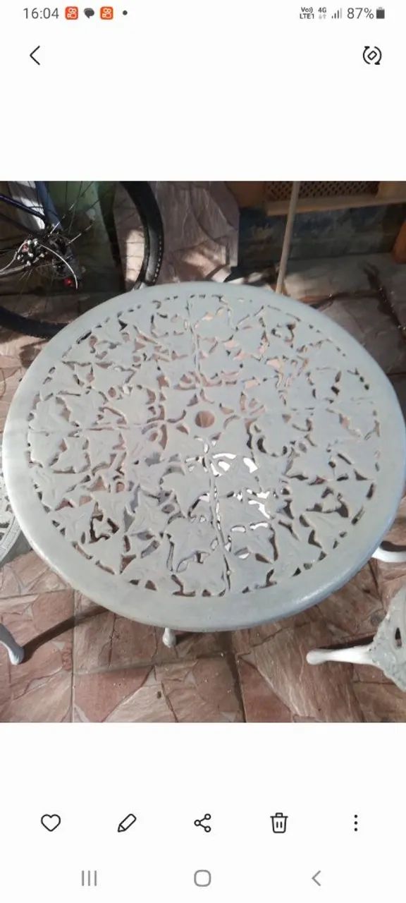 Mesa de jardim