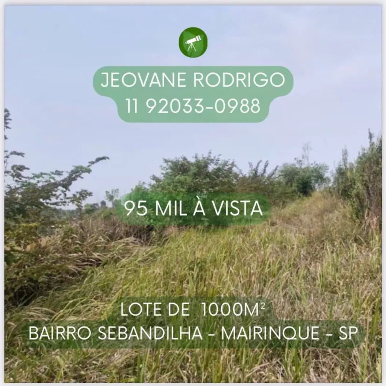 Terreno a venda em Sebandilha - Mairinque - SP