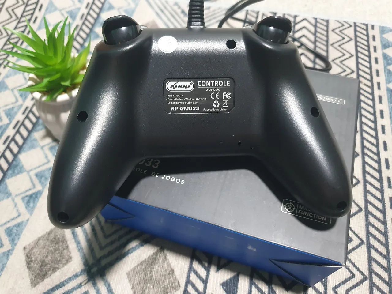 Controle com fio xbox 360, PC  - Foto 2