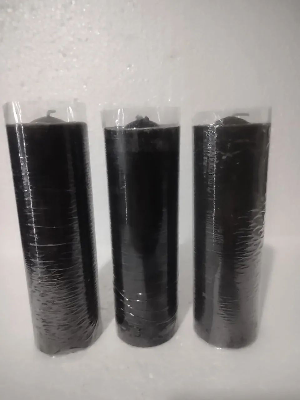 Vela Preta e Vermelha Kit com 6 velas 7 dias 250g - Foto 2