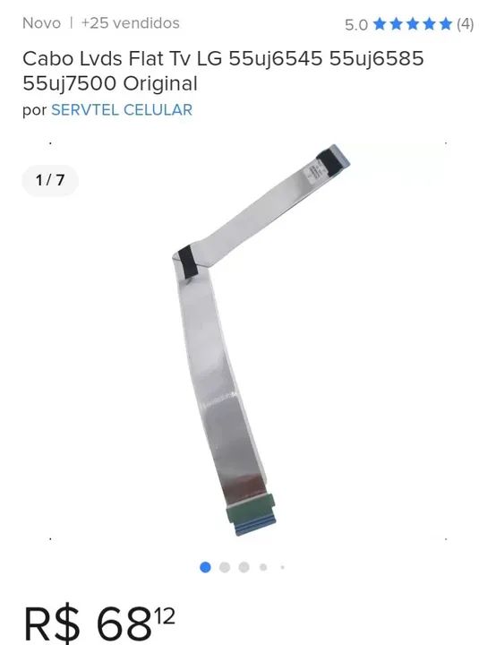 Cabo Flat TV LG 55uj6545 55uj6585 55uj7500 Original