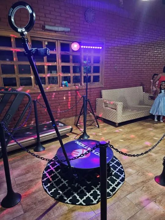 Câmera 360 com Kit de Iluminação para Festas e Eventos