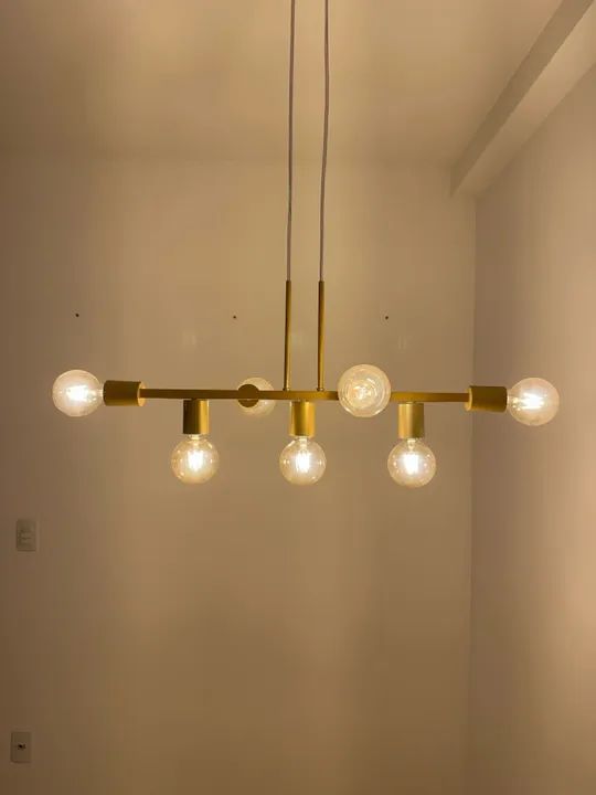 Luminária de Teto Pendente com 7 Lâmpadas G80 - Alto Padrão