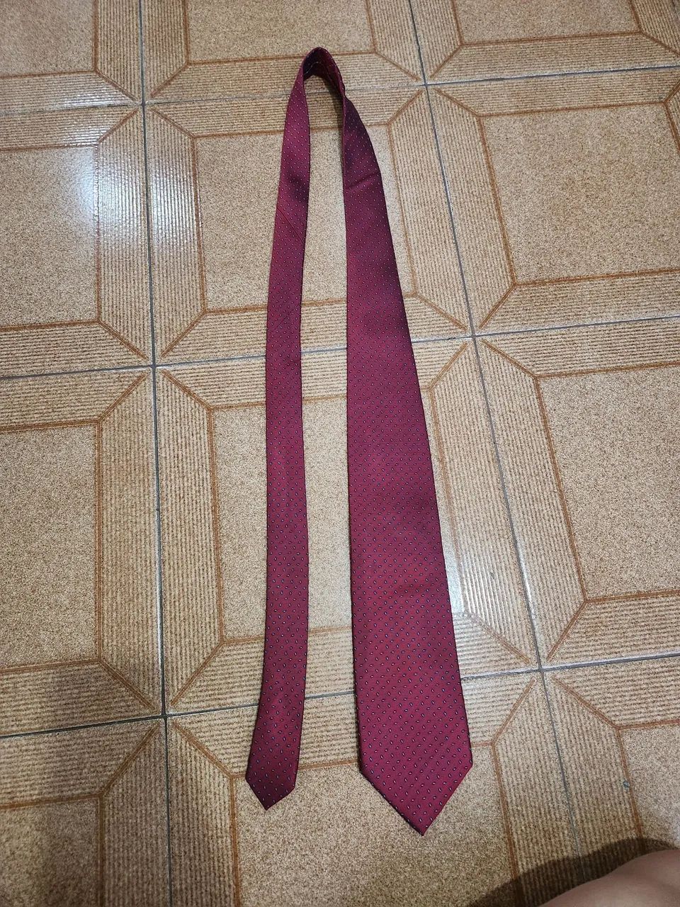 Gravata Vermelha de seda Alberto Gentleman  - Foto 3