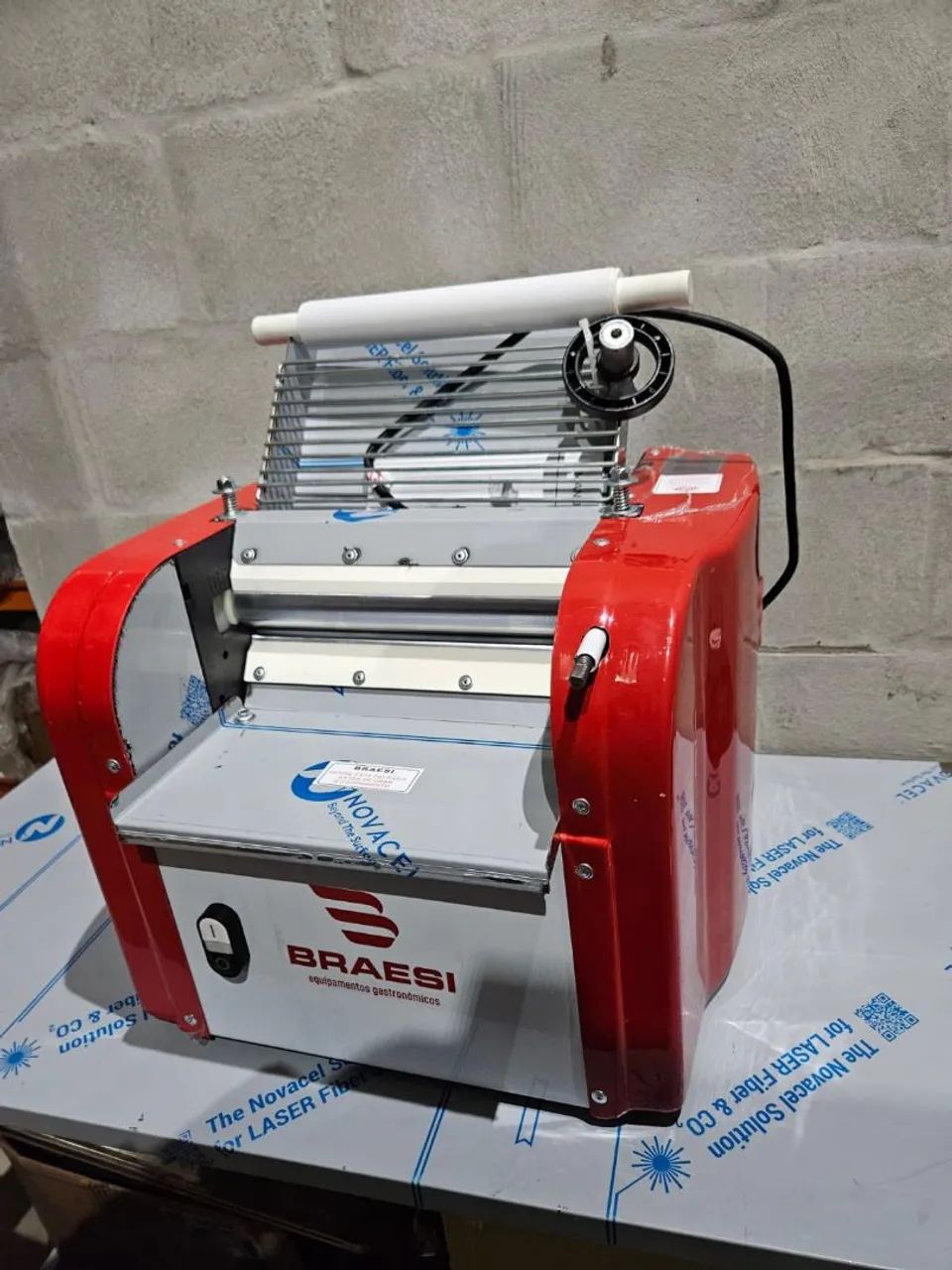 Cilindro Laminador Industrial 30cm Massa Pastel Pizza NOVO Braesi