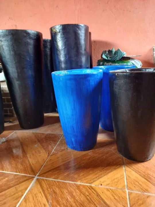 Par de Vasos de Planta em Cimento - Foto 3