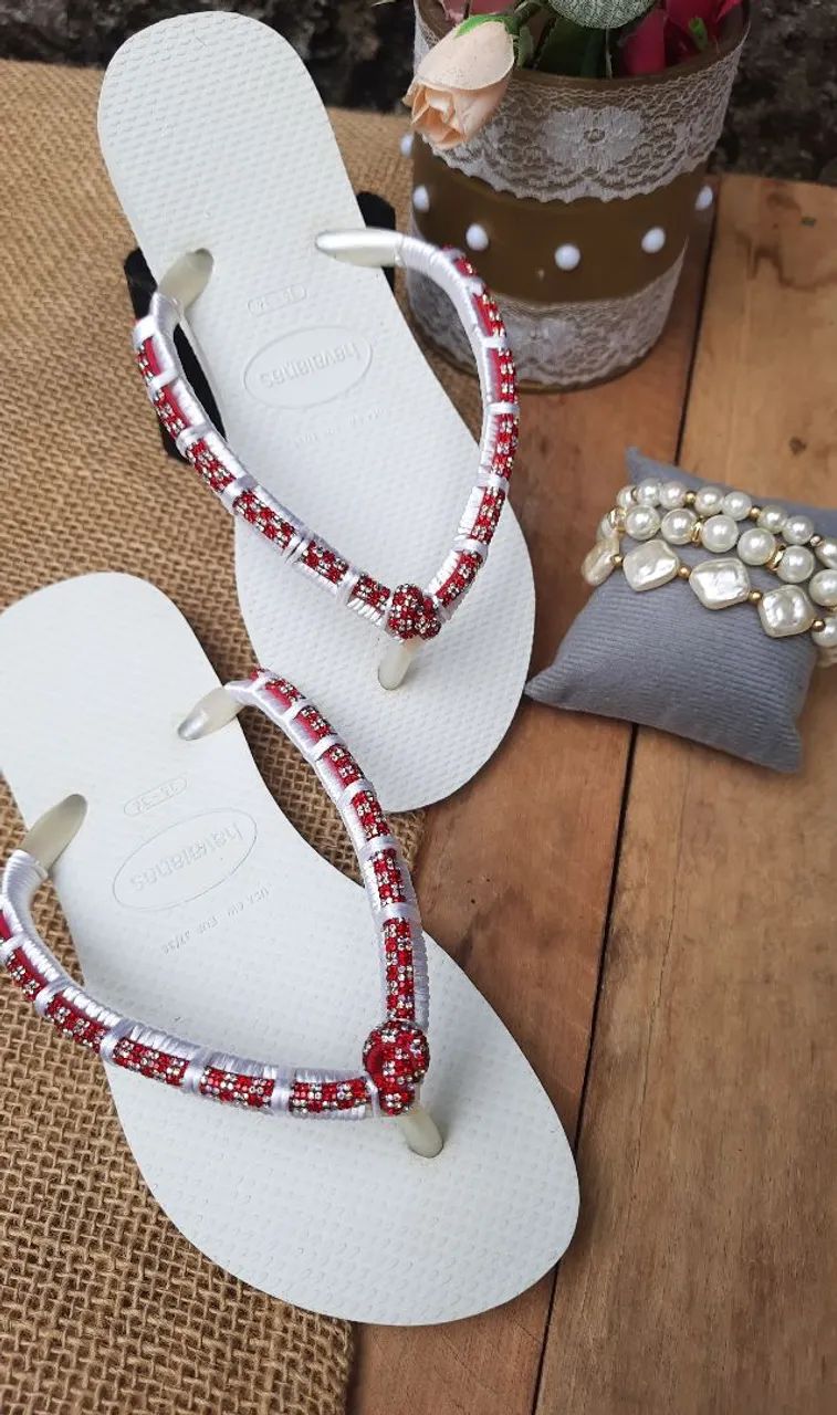 Havaiana decorada  - Foto 3