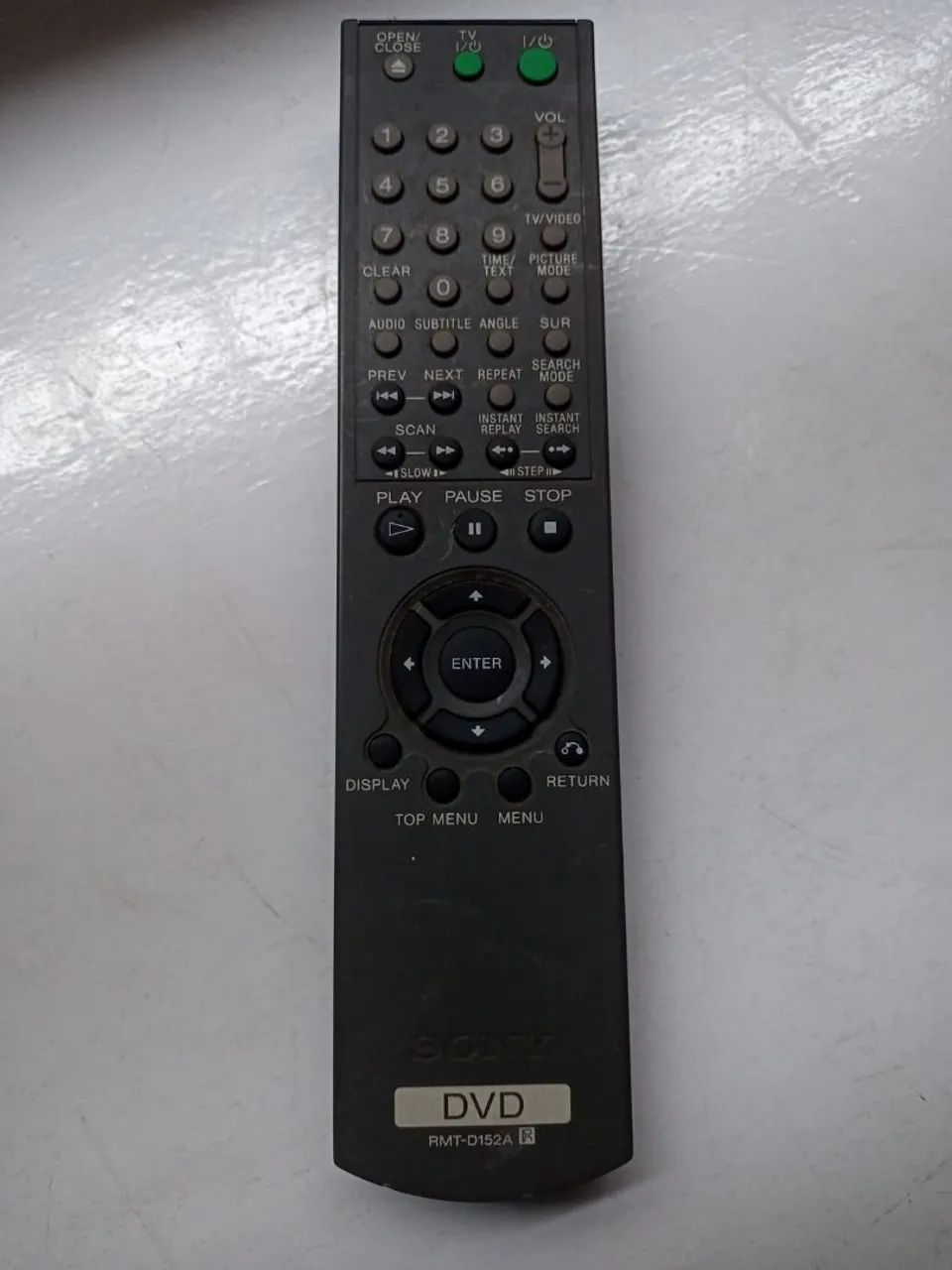 Controle remoto original dvd sony modelo D 152 A 