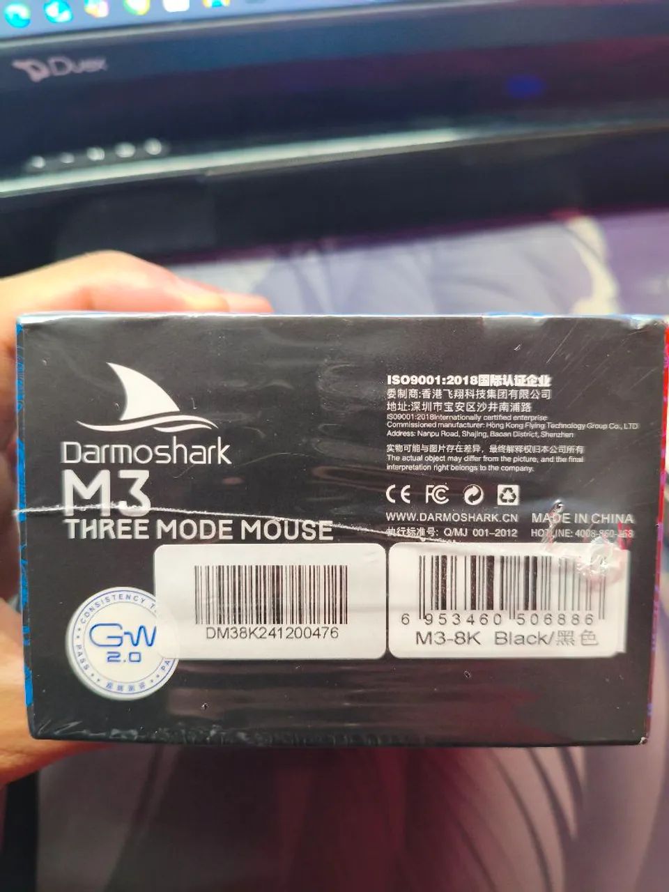 Darmoshark kiran M3 8k preto lacrado - Foto 2
