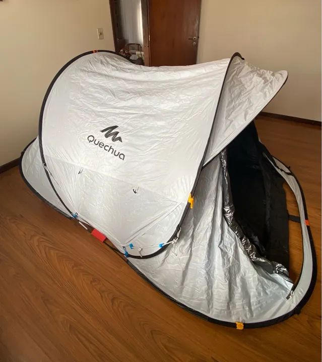 Barraca Nova Quechua 2 seconds Easy Fresh & Black para 2 pessoas  - Foto 5