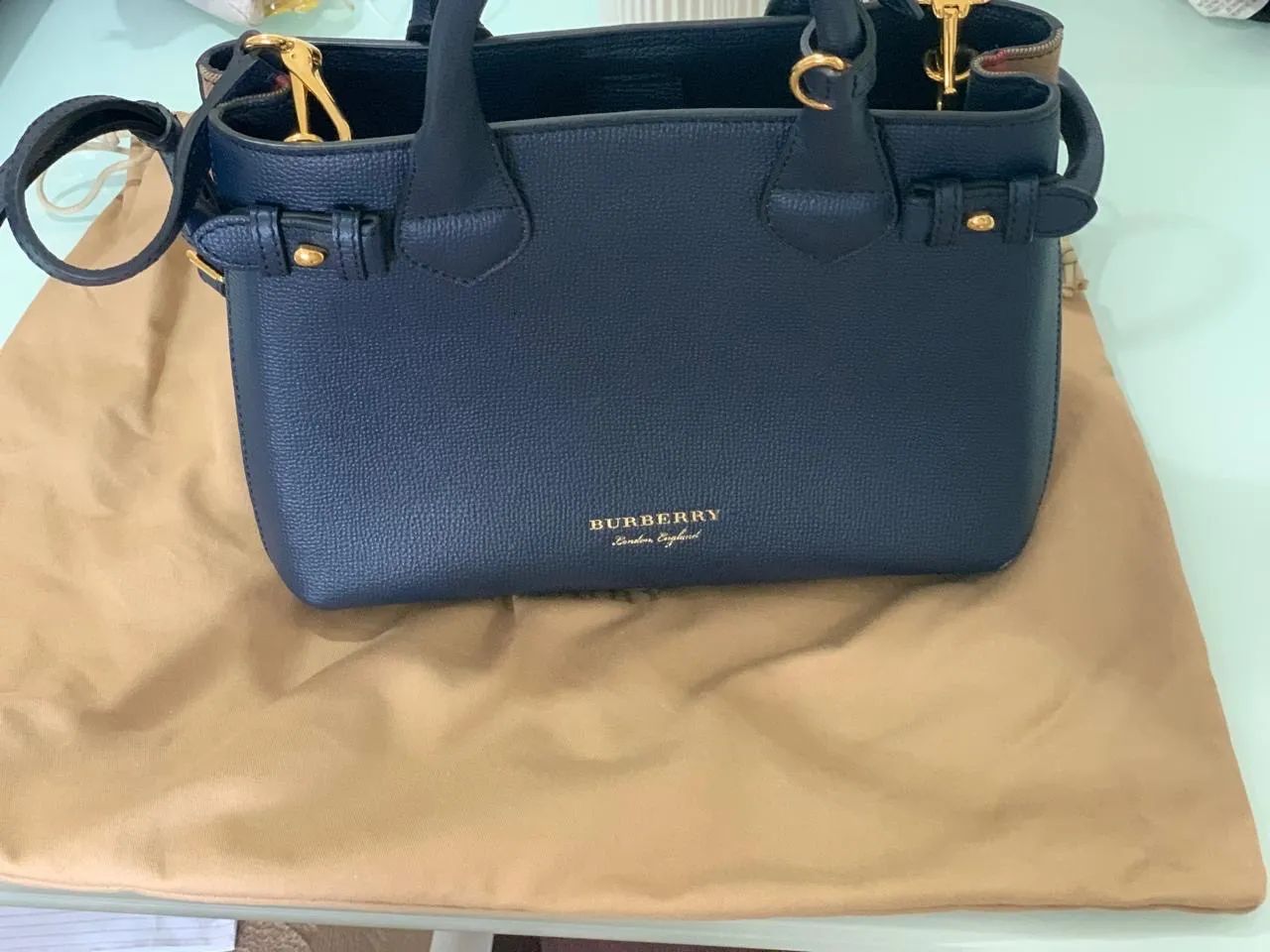 BOLSA ORIGINAL DA BURBERRY COM O CHAVEIRO THOMAS BEAR - Foto 3