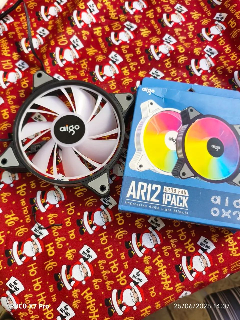 Ventoinha Aigo AR12 1-Pack ARGB 6 pinos. - Foto 2