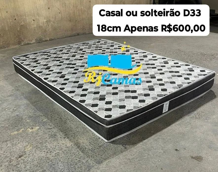COLCHÃO CASAL D33 / TEMOS EM 14CM E 18CM DE ALTURA  - Foto 2