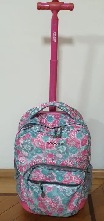 Mochila Escolar Com Alça E Rodinha J Word New York