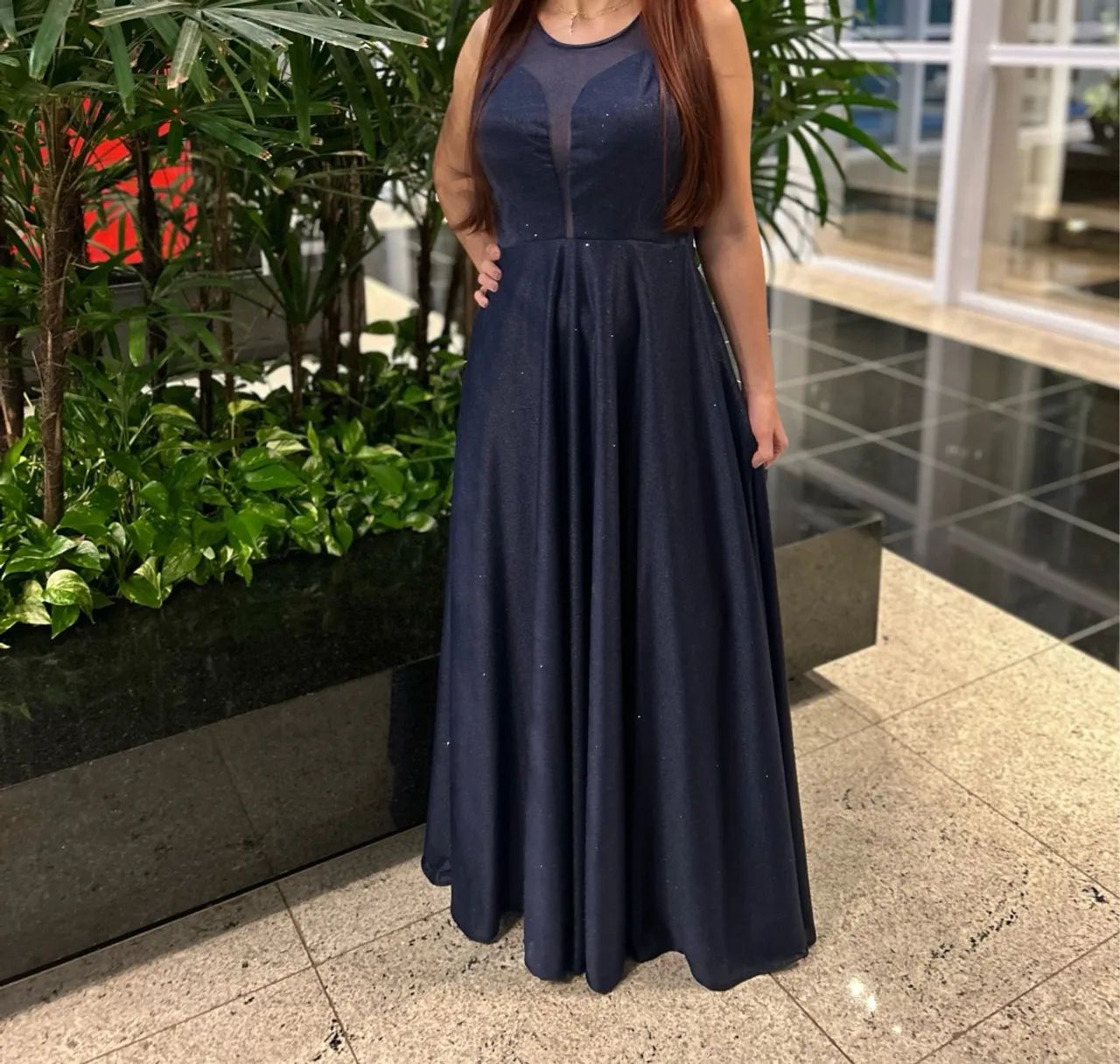 Vestido Longo Azul - Festa de Gala