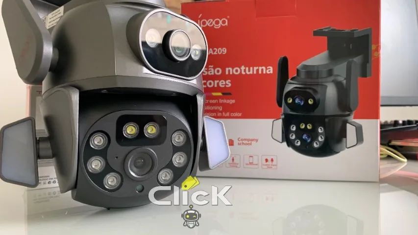 Ipega  KP-CA209 Câmera Ip Com Lente Dupla Rotação 360 °tela Dupla