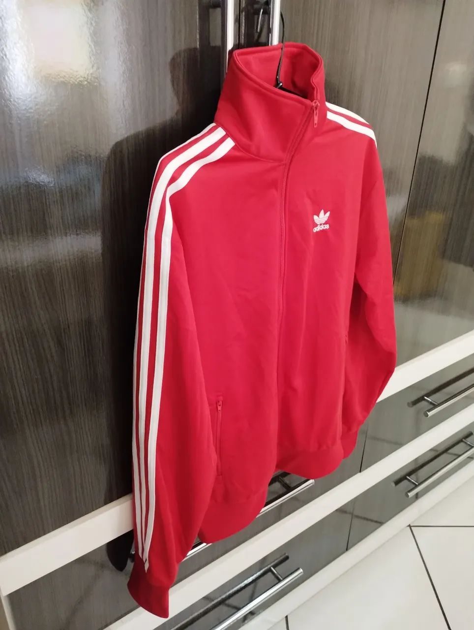 Jaqueta Firebird Adidas original vermelha - Foto 3