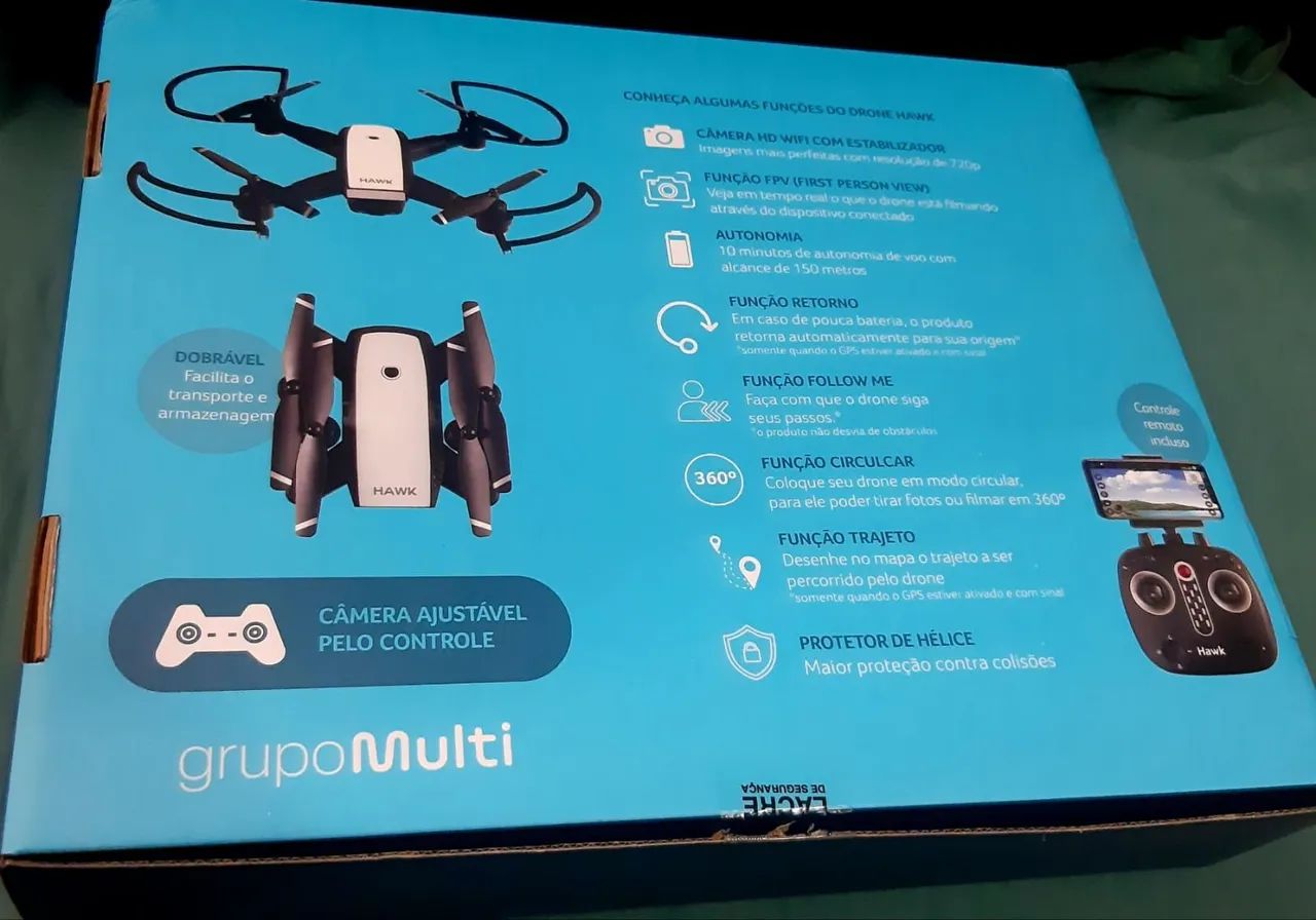 Drone Hawk GPS com câmera HD e alcance de 150m - Foto 2