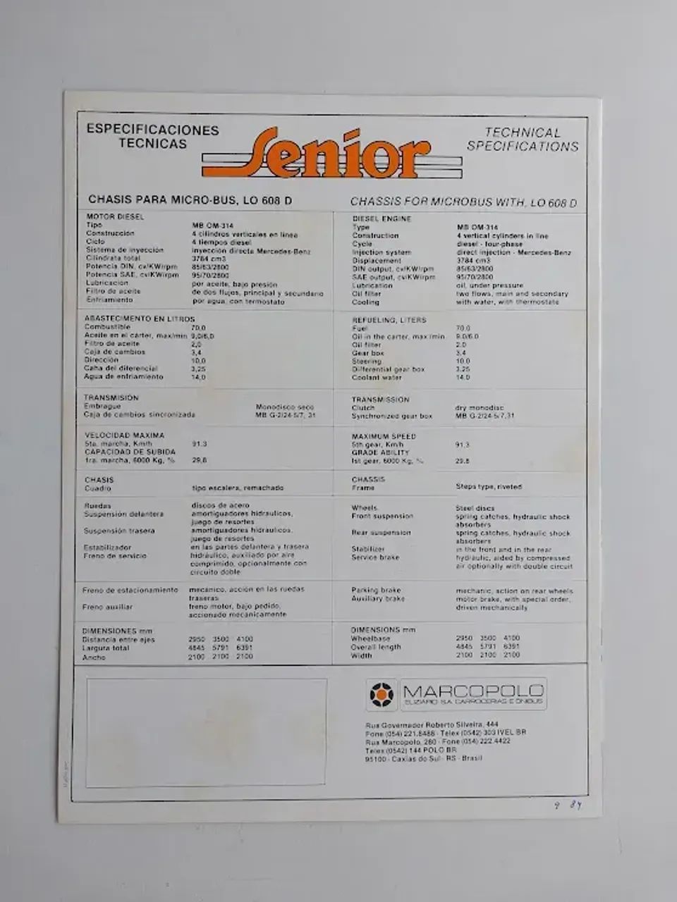 Catálogo Folder Pôster Marcopolo Senior Microônibus , Ônibus  - Foto 3