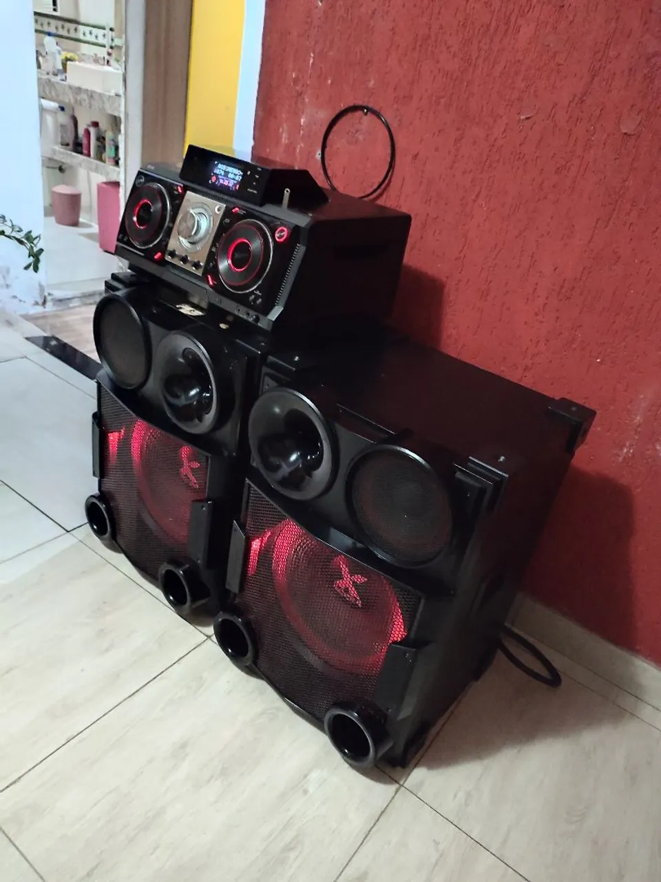 Mini System LG Xboom com LED