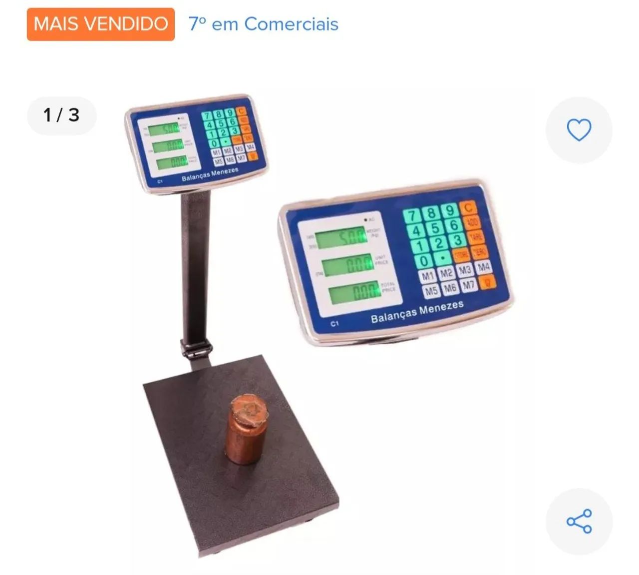 Balança Digital de Precisão - Balanças Menezes