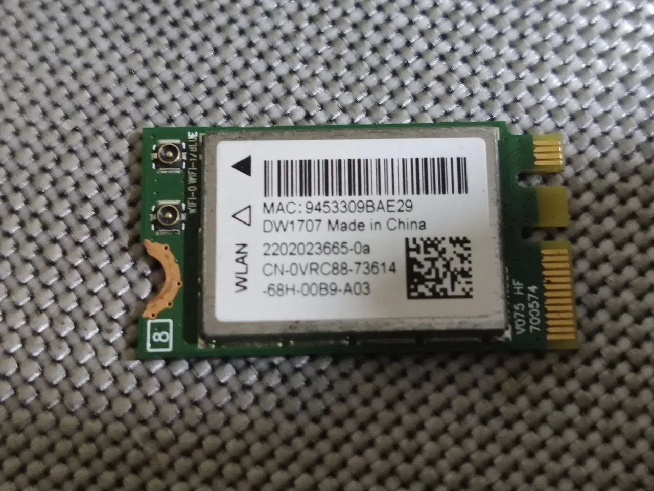 Adaptador placa de rede wi-fi bluetooth para notebook DW1707