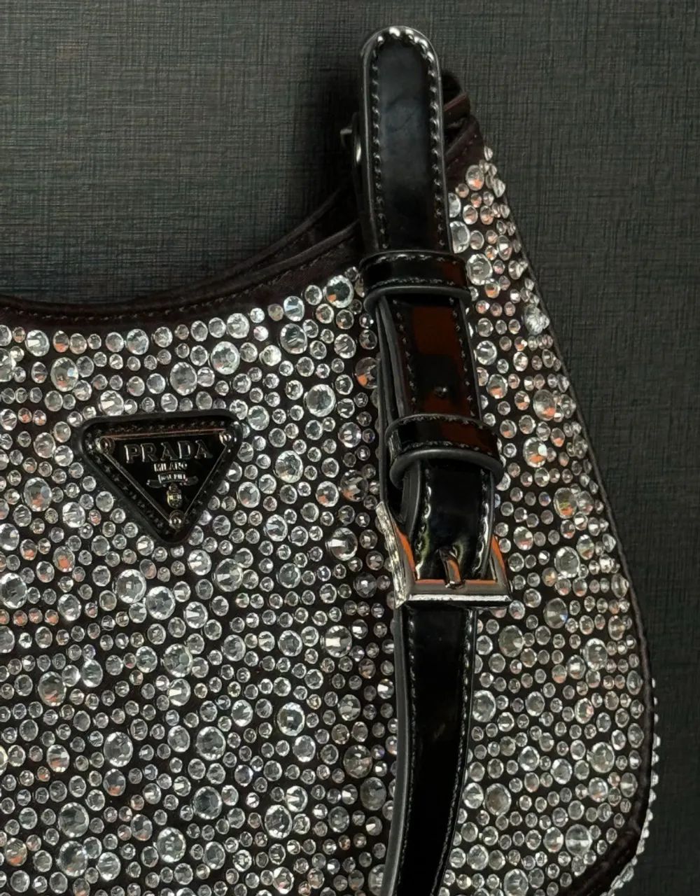 Bolsa Prada Cleo com cristais 64319606426115121