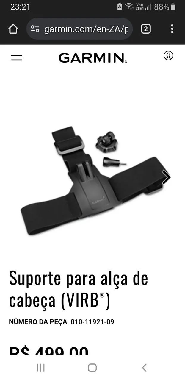 Suporte de Cabeça para Câmera Garmin - Foto 6