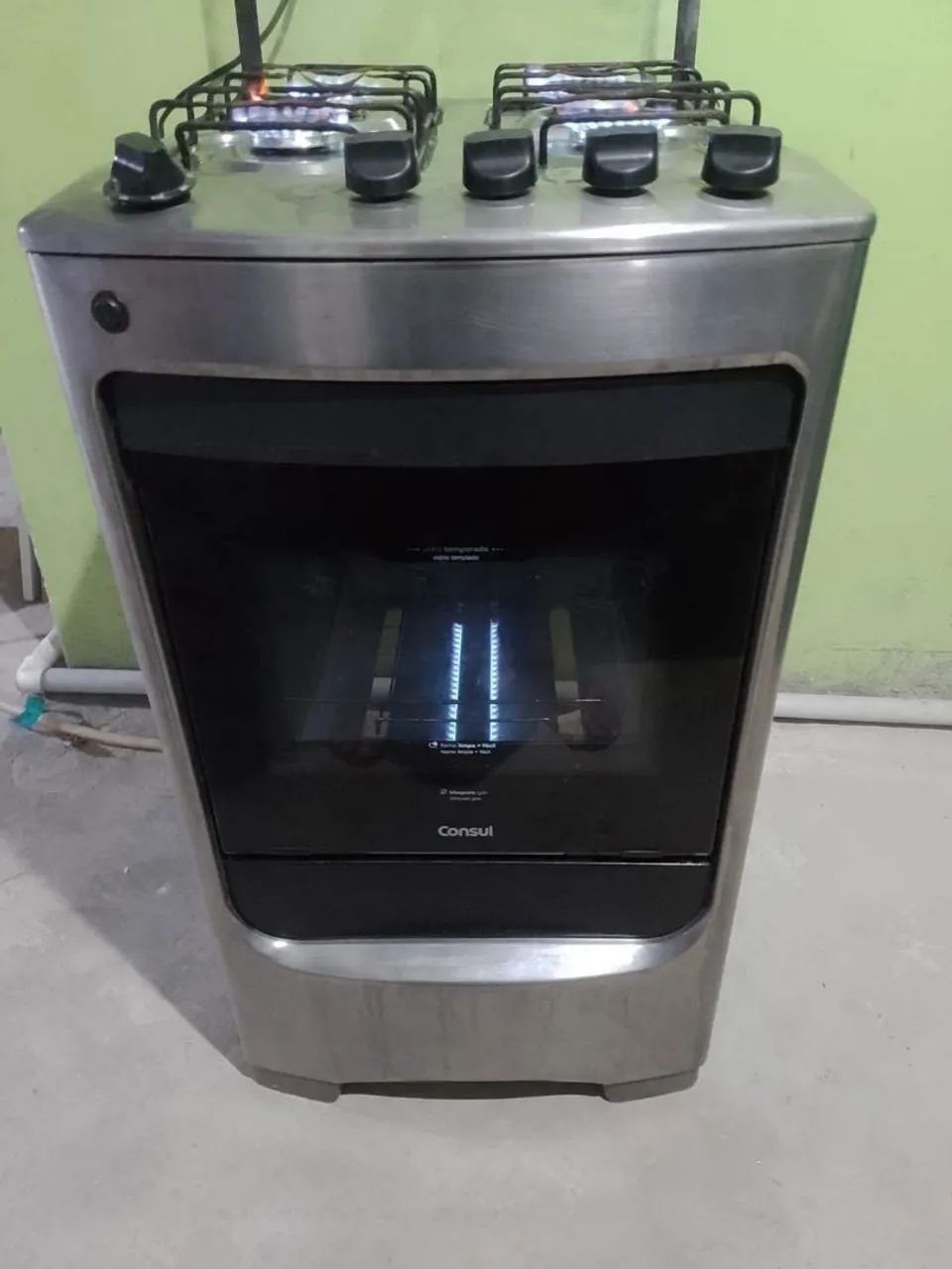 Fogão 4 bc inox automático (entrego) - Foto 3