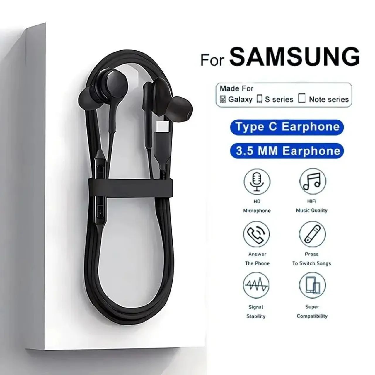 Fone de Ouvido com Entrada Tipo C para Smartphones Android  - Foto 2
