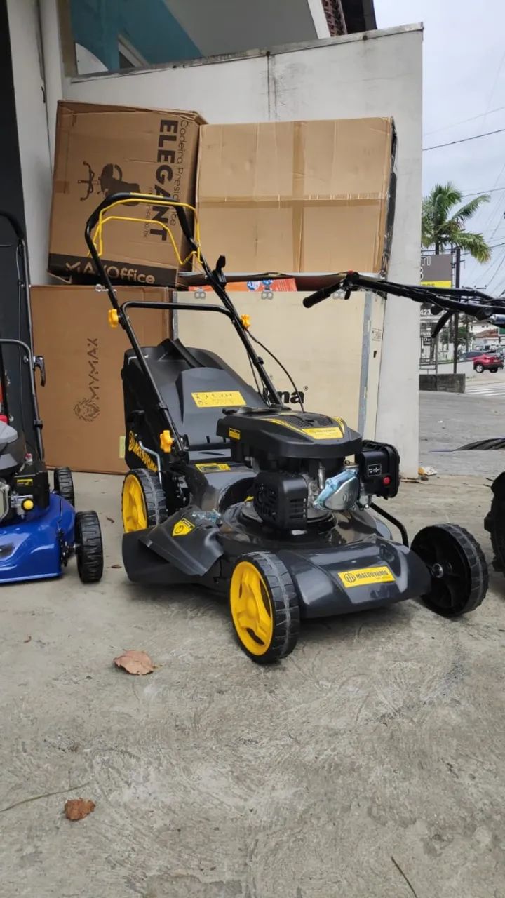 Cortador de grama tracionado e com recolhedor a gasolina, promoção imperdivel - Foto 3