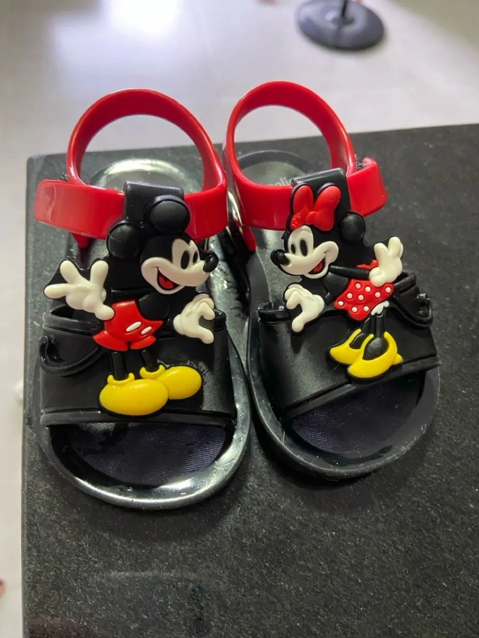 Sandálias Mickey e Minnie - Mini Melissa - Tamanho 17/18