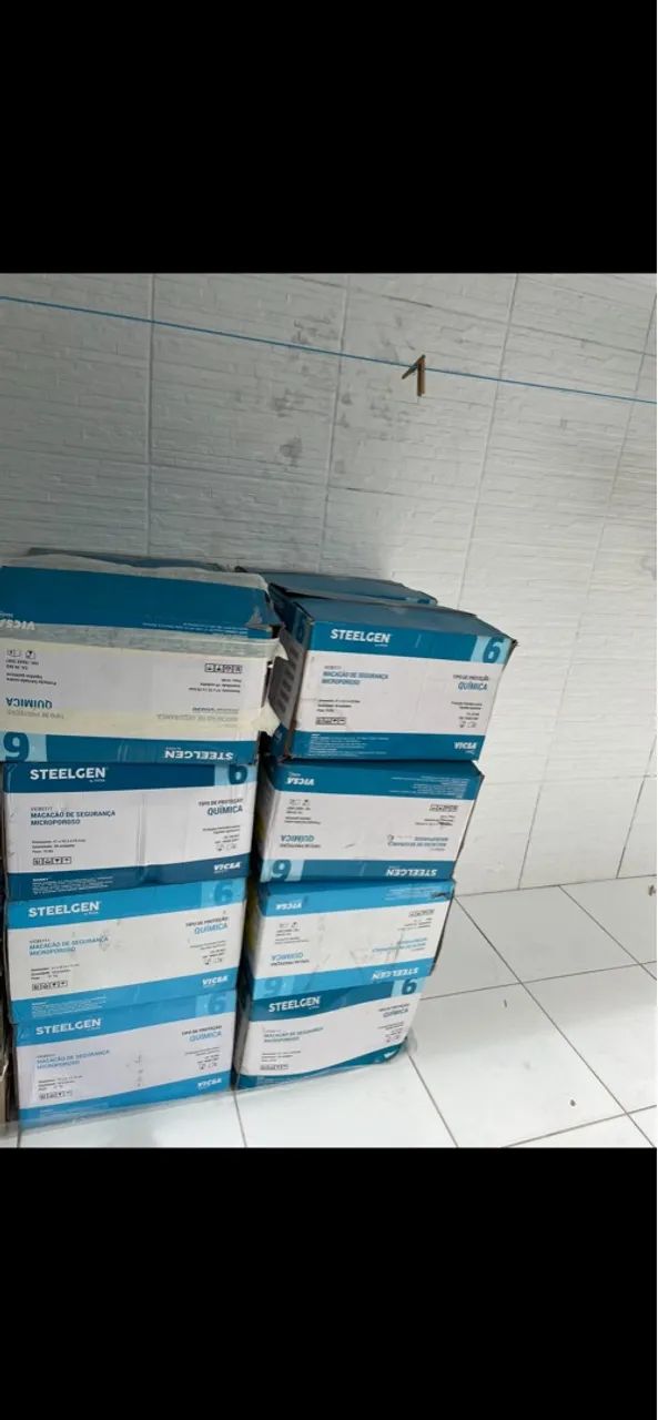 17 Caixas | Macacão de Segurança Microporoso - Proteção Química C.A 20.662 - Foto 2