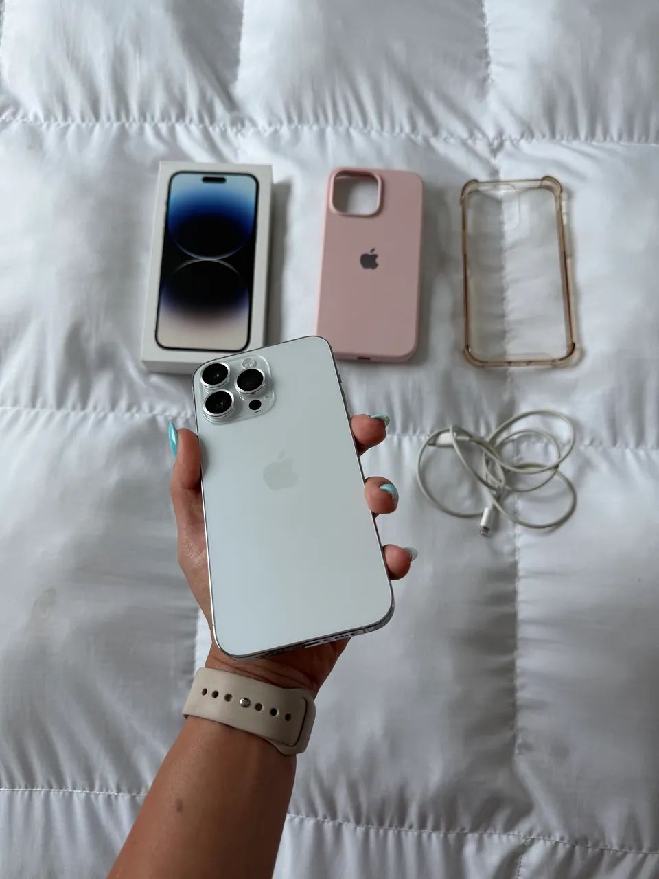 iPhone 14 Pro Max 256gb Prateado (ZERO detalhes) - Celulares e