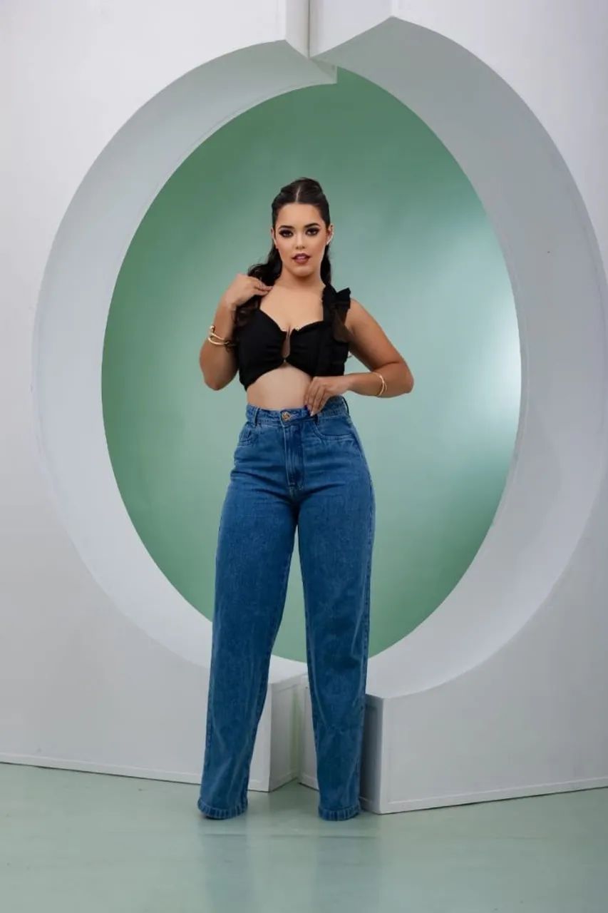 Calça Jeans Wide Leg - Foto 2