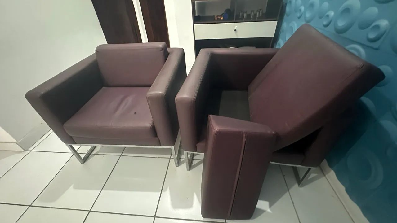 Poltronas Tok Stok Detroit (cor vinho) - Foto 5