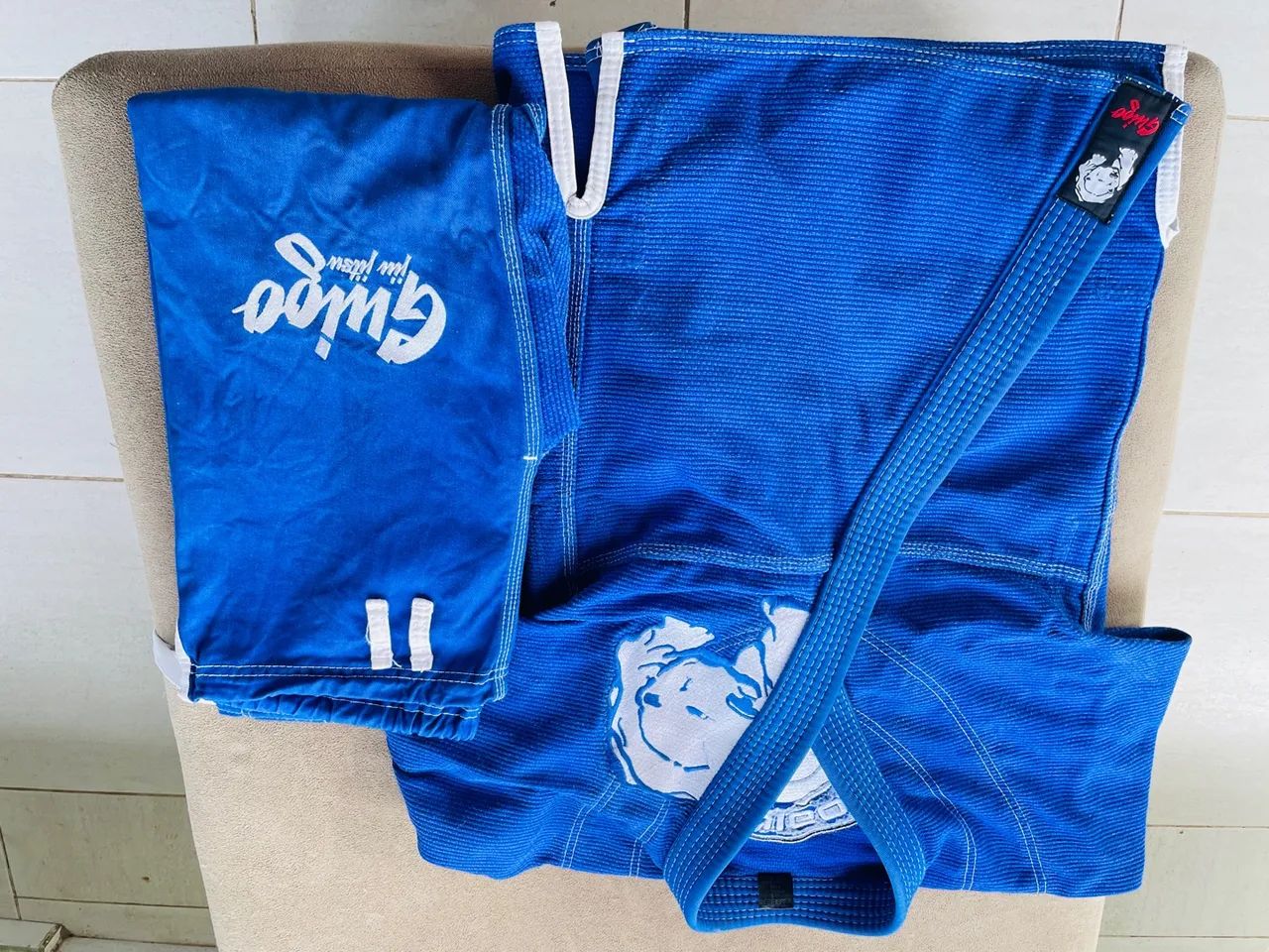 Kimono de Jiu-Jitsu Azul - GUIGO - Foto 3