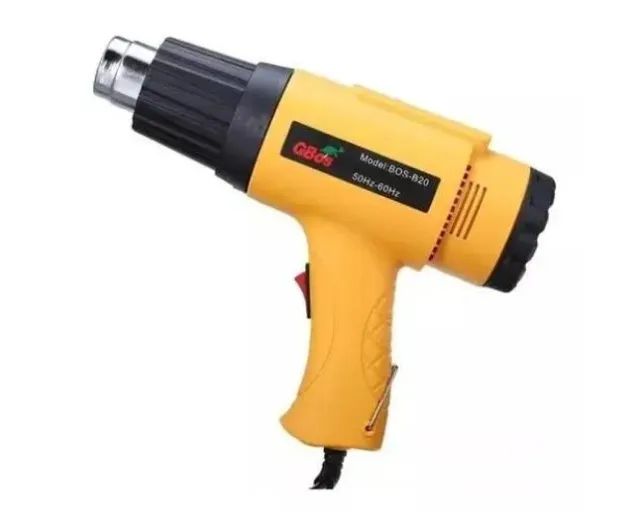 Soprador Pistola De Ar Quente Gbos 1800w Amarela - Foto 5