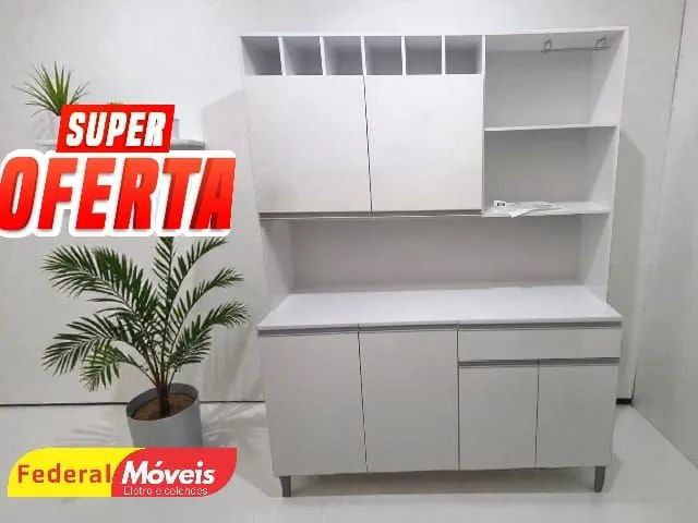 Armário de cozinha compacto 130 cm
