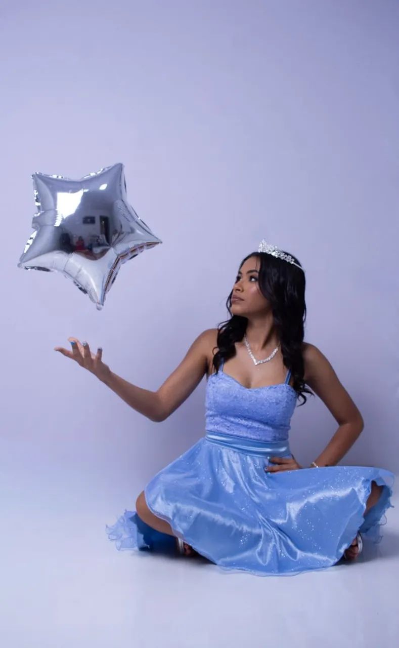 Vestido Azul usado apenas uma vez - Foto 2