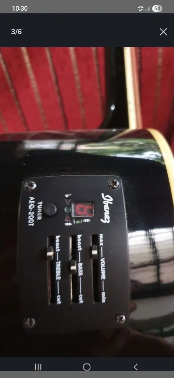 Ibanez aço V72 ECE BK Exelente som regulado - Foto 3