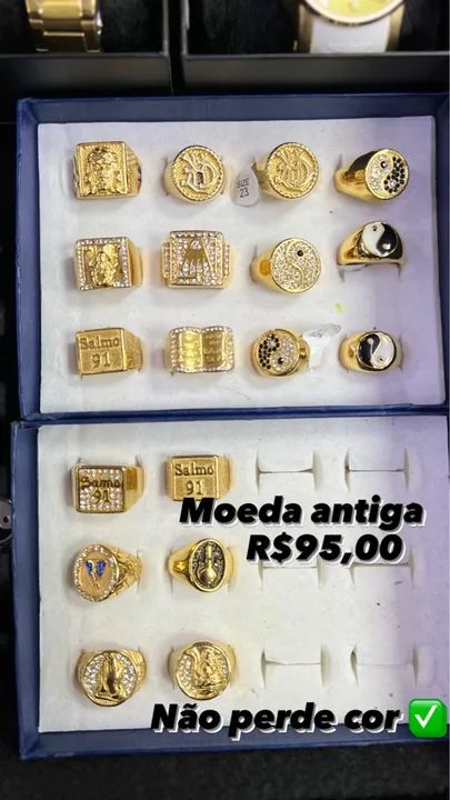 Escapulário, correntes prata 925, dedeira de moeda antiga  - Foto 5