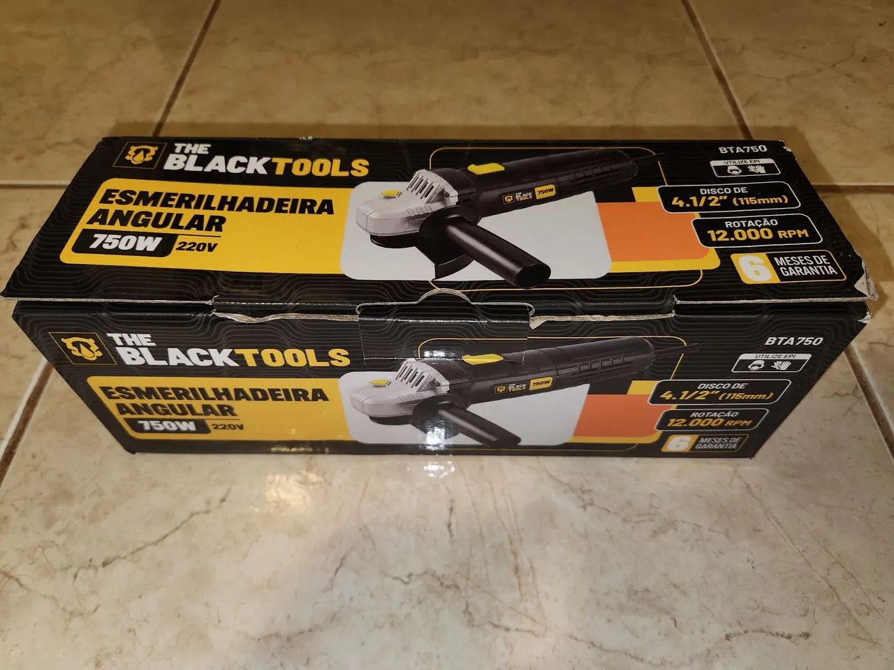 Esmerilhadeira Angular 750W Nova Na Caixa Com Discos